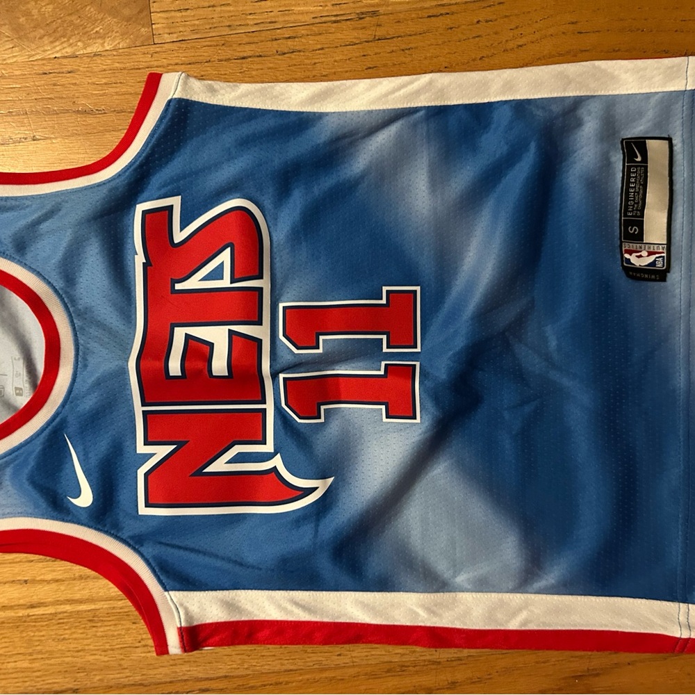 Nike Blue and Red Nets Jersey